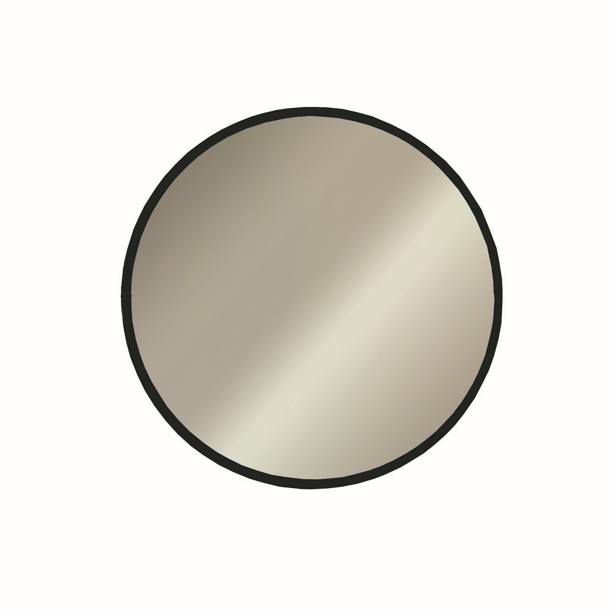 Espelho de parede preto moderno, 60 x 60 cm, 100% MDF, 2,2 cm de espessura | Montado e pronto para pendurar | Design escandinavo elegante para decoração de casa e hotel