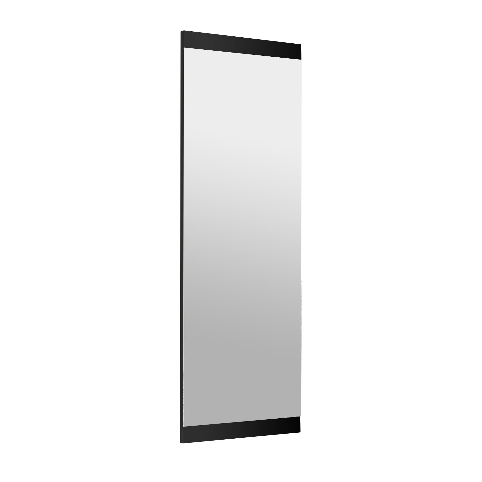 Espelho de parede preto elegante, 120 x 40 x 2,2 cm | 100% MDF, montado, ajustável horizontal e verticalmente | Perfeito para decoração moderna de hotéis e residências