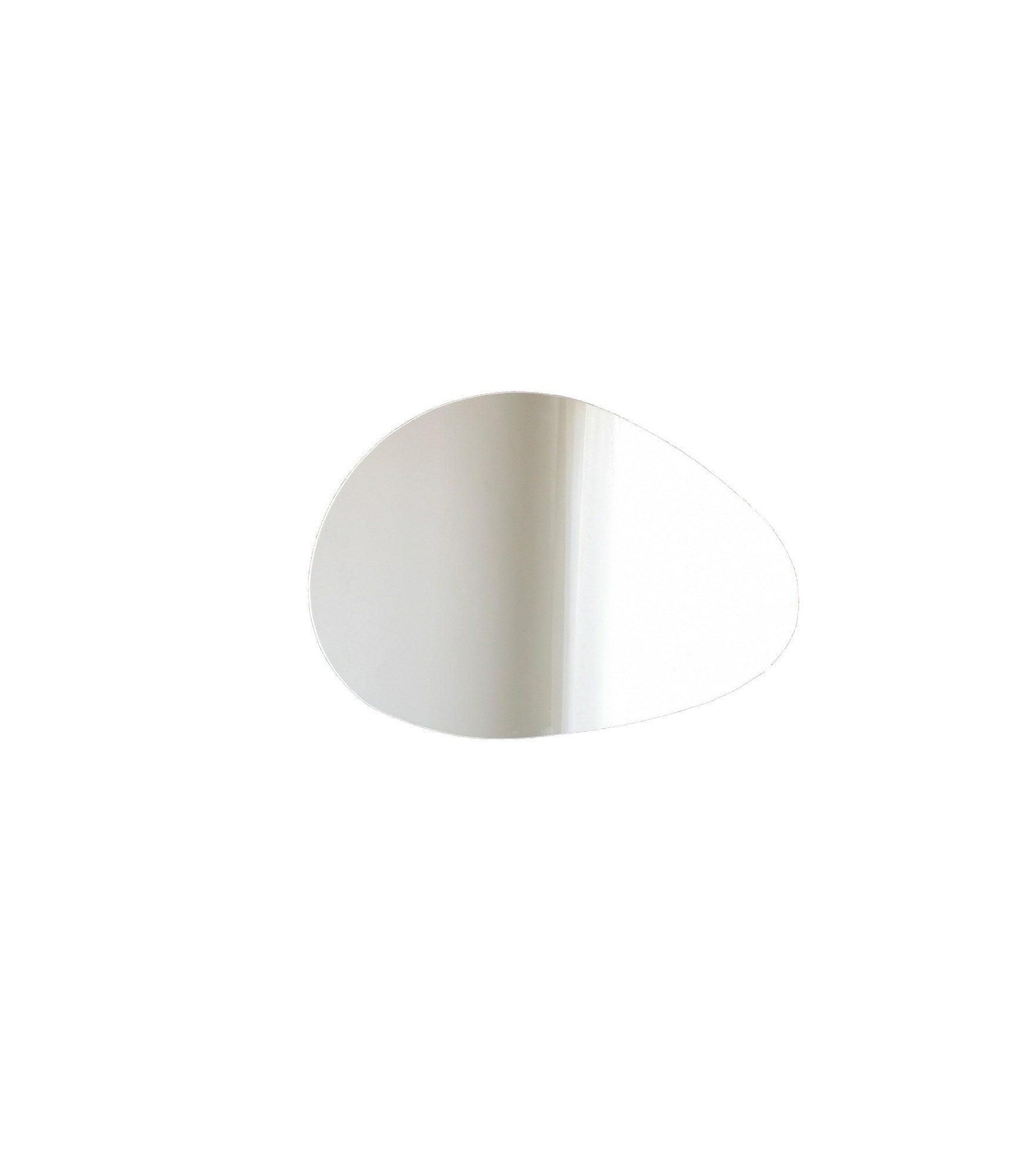 Espelho de parede moderno, 90 x 60 cm, MDF branco | Design escandinavo elegante e montado | Perfeito para hotéis e espaços contemporâneos