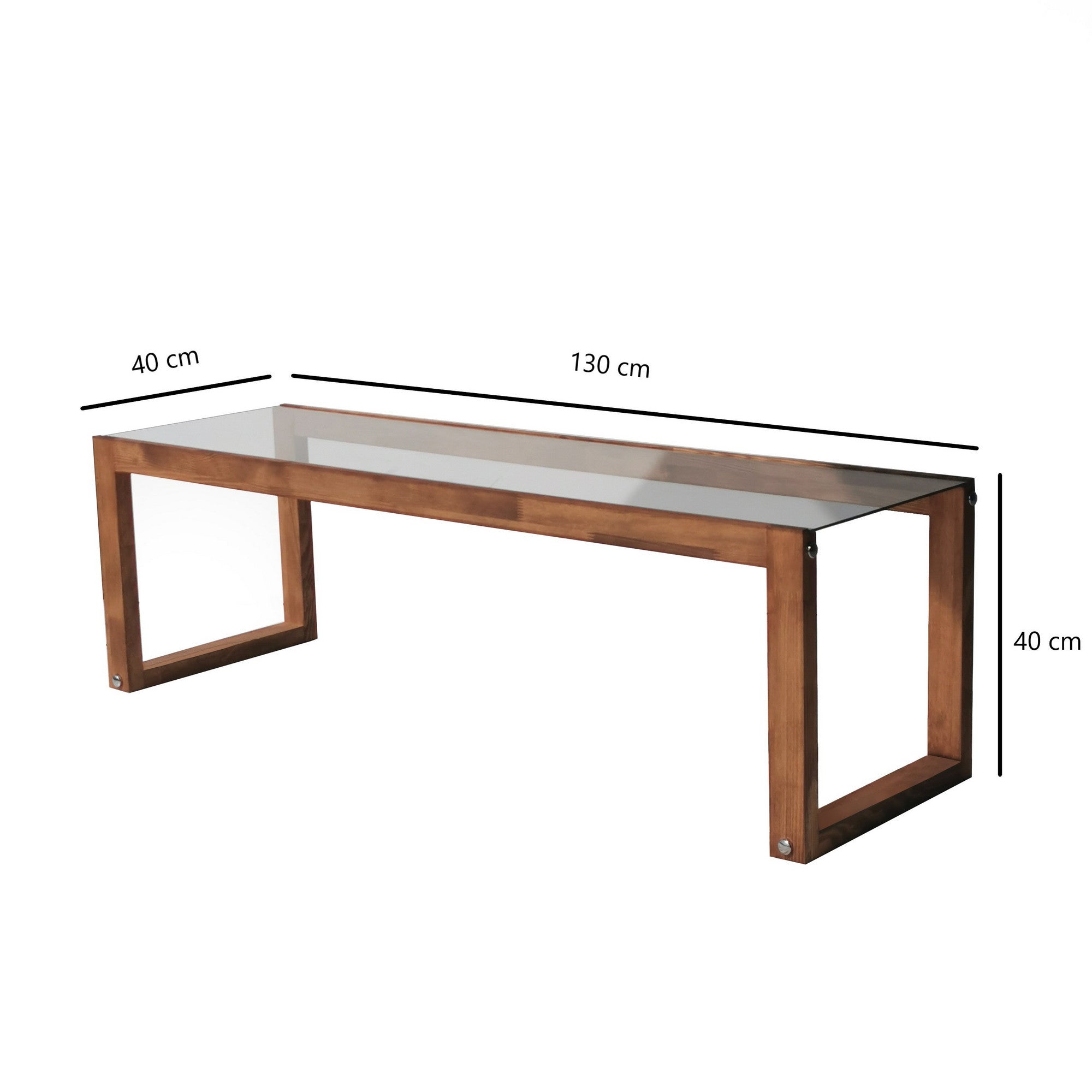 Suporte de TV moderno, 130 cm, 100% madeira maciça de pinho e vidro temperado, 6 mm de espessura | Montável na parede, design escandinavo rústico, perfeito para qualquer sala de estar