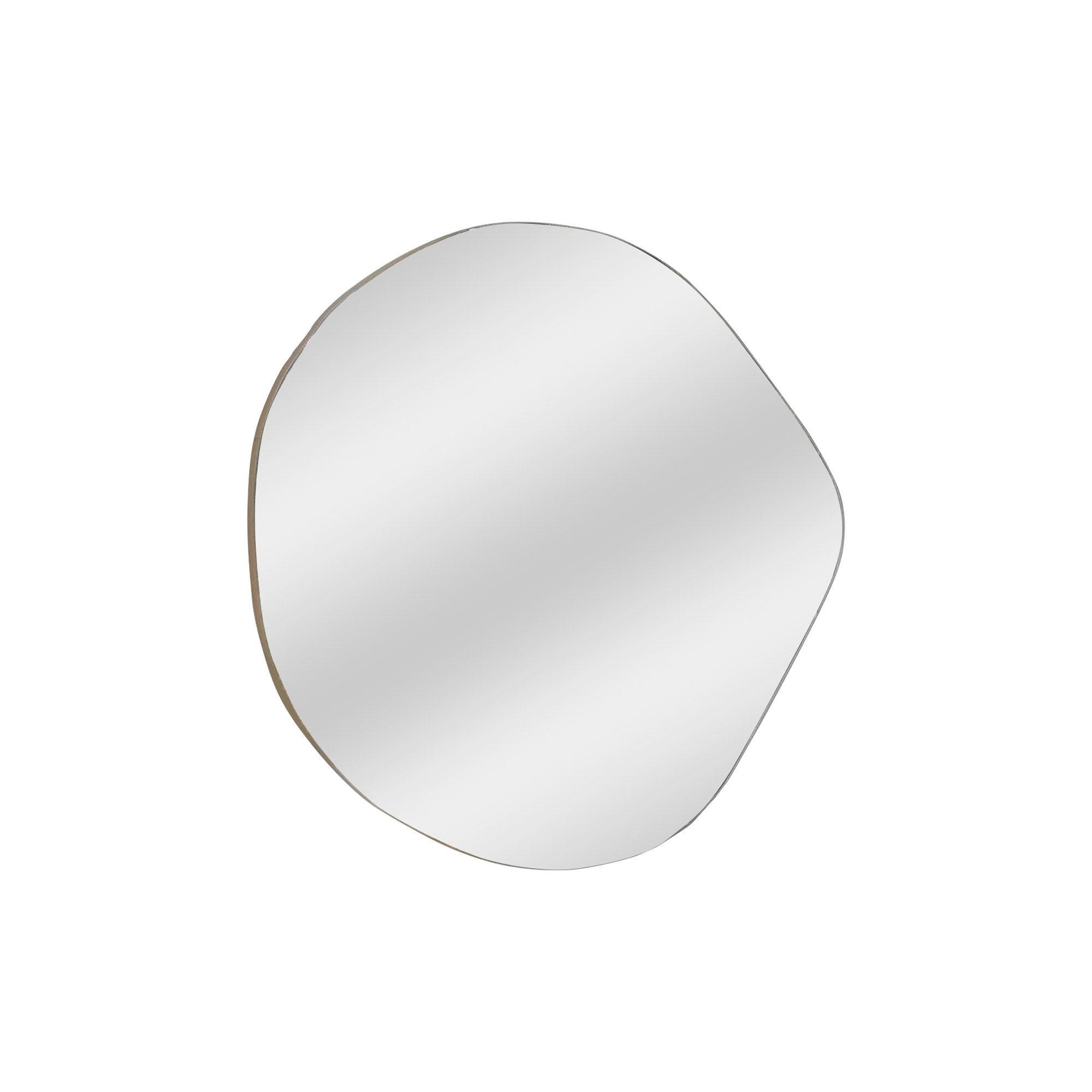 Espelho de parede dourado elegante, 70 cm x 67 cm | Painel de partículas 100% revestido em melamina, 18 mm de espessura | Ajustável e versátil para decoração escandinava moderna