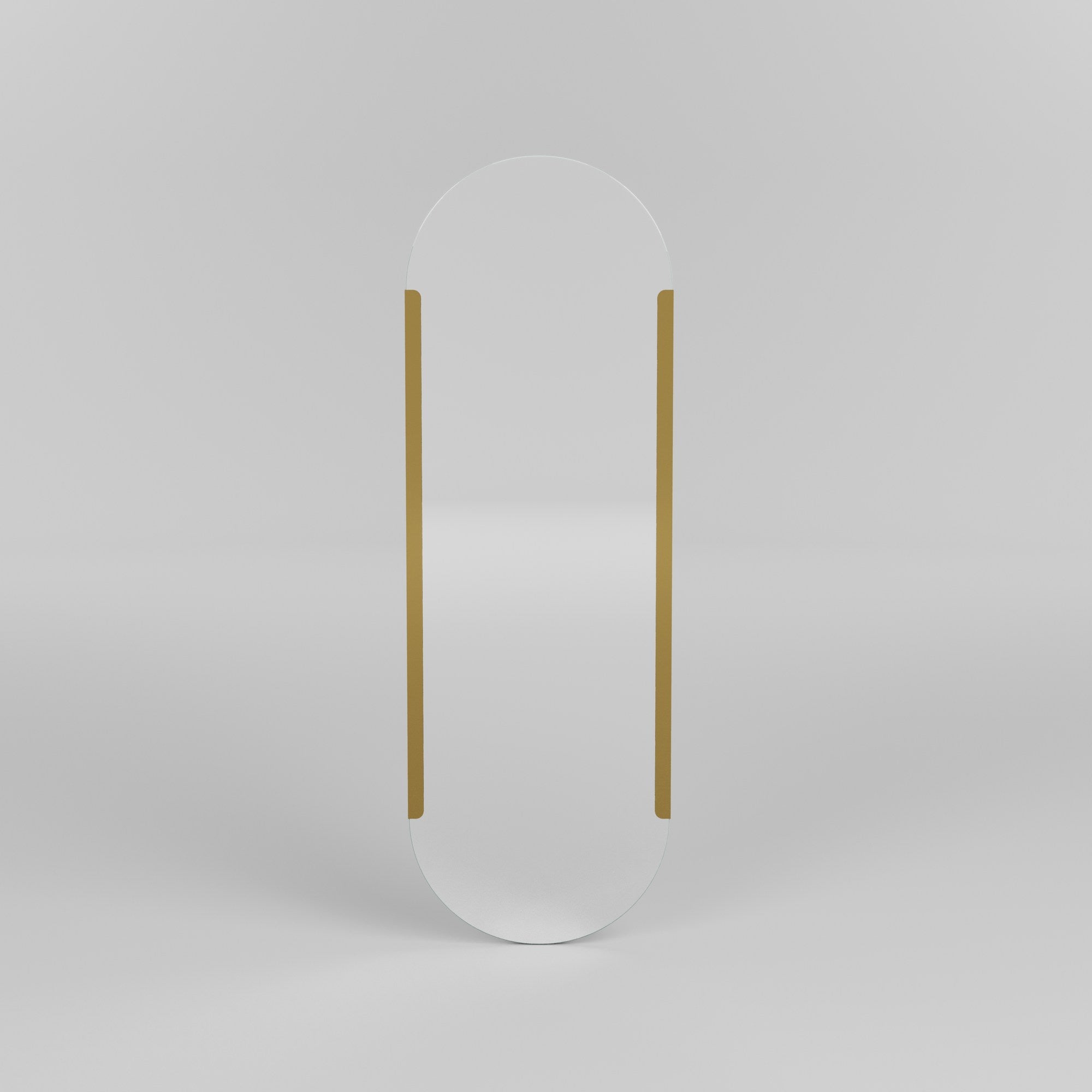 Espelho de parede dourado elegante, 50 x 150 cm | Construção 100% metálica | Decoração elegante para casa, perfeito para sala de estar e hall de entrada | Design durável e elegante