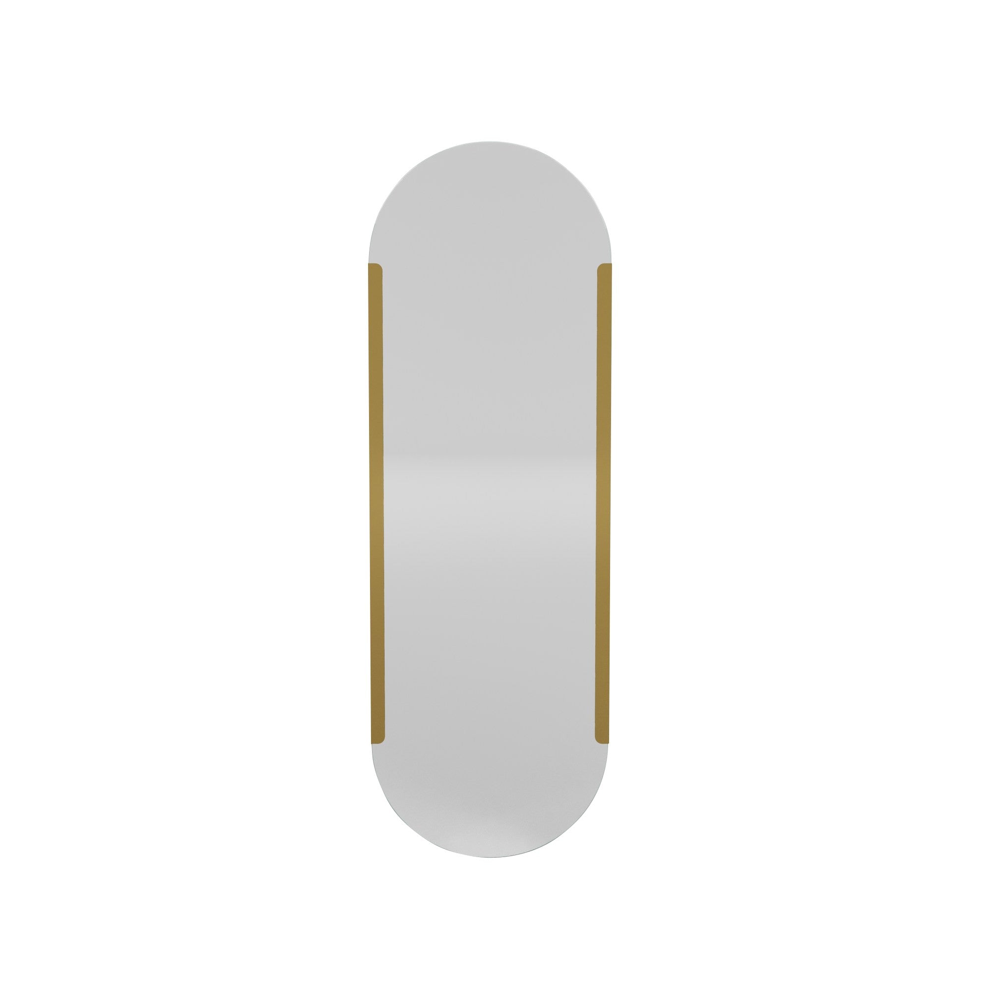 Espelho de parede dourado elegante, 50 x 150 cm | Construção 100% metálica | Decoração elegante para casa, perfeito para sala de estar e hall de entrada | Design durável e elegante
