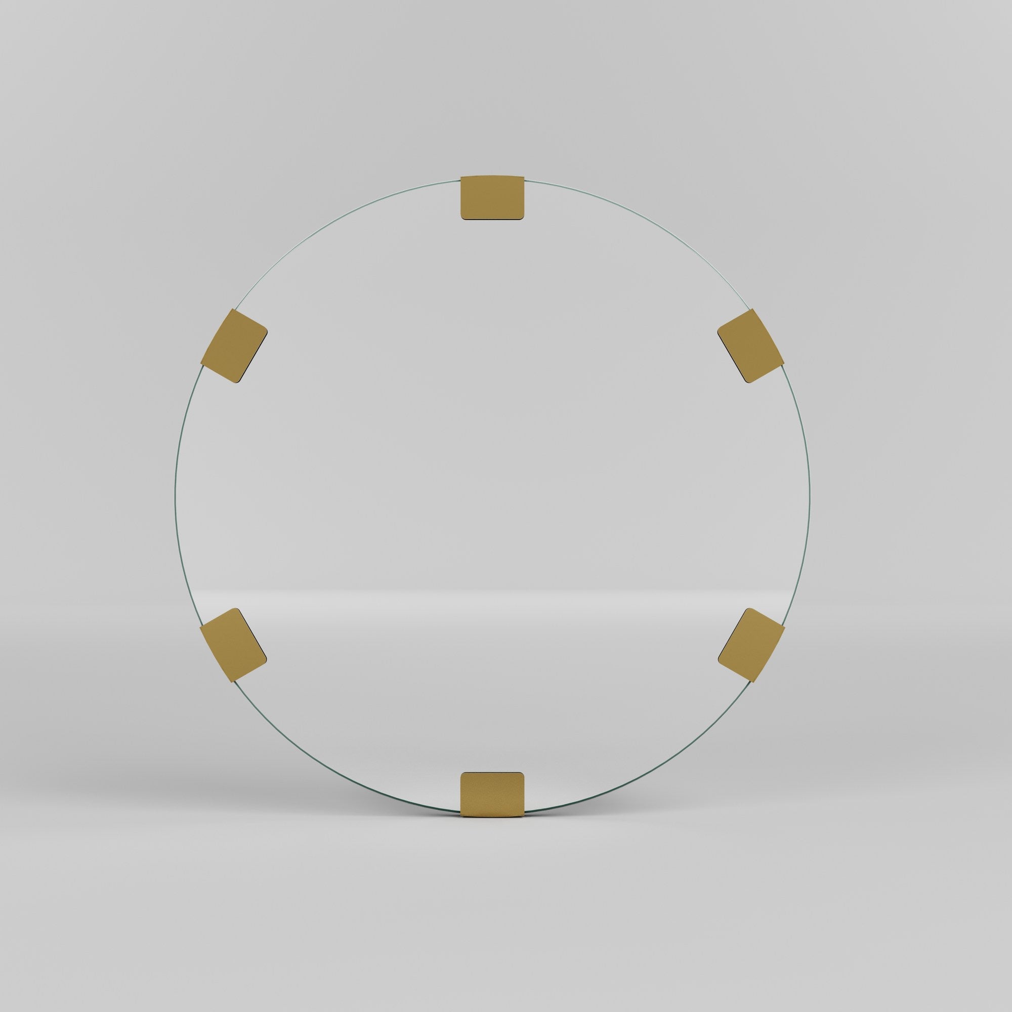 Espelho de parede dourado elegante, 60 cm de diâmetro, 100% metal | Decoração elegante para casa, perfeita para sala de estar e hall de entrada | Design durável e elegante