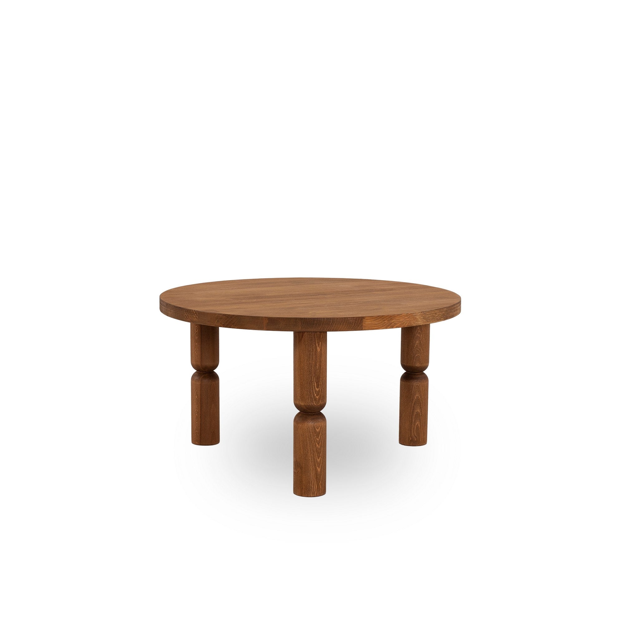 Mesa de Centro de Madeira Maciça, Cor Castanha, 70 x 40 x 70 cm | Acabamento Ultra Fosco Resistente a UV e à Base de Água | Elegante e Durável para Espaços Modernos