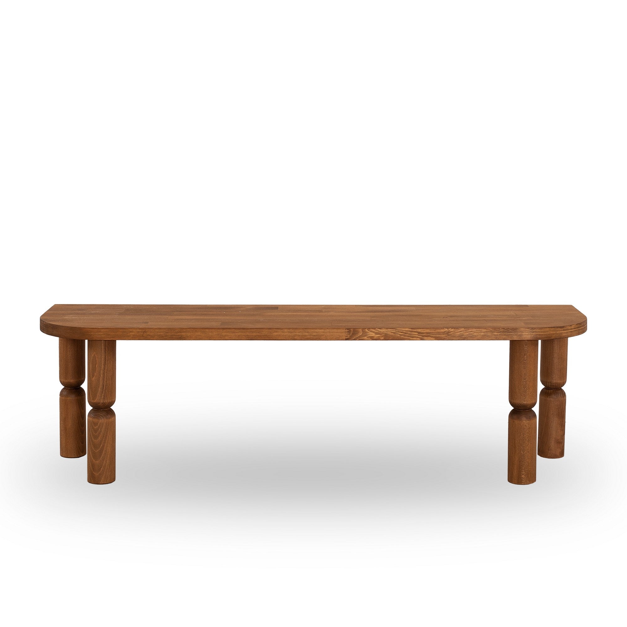 Suporte de TV em madeira maciça, cor castanha, 140 x 40 x 35 cm | Acabamento ultrafosco resistente a raios UV e à base de água | Desmontado para fácil montagem, elegante e durável
