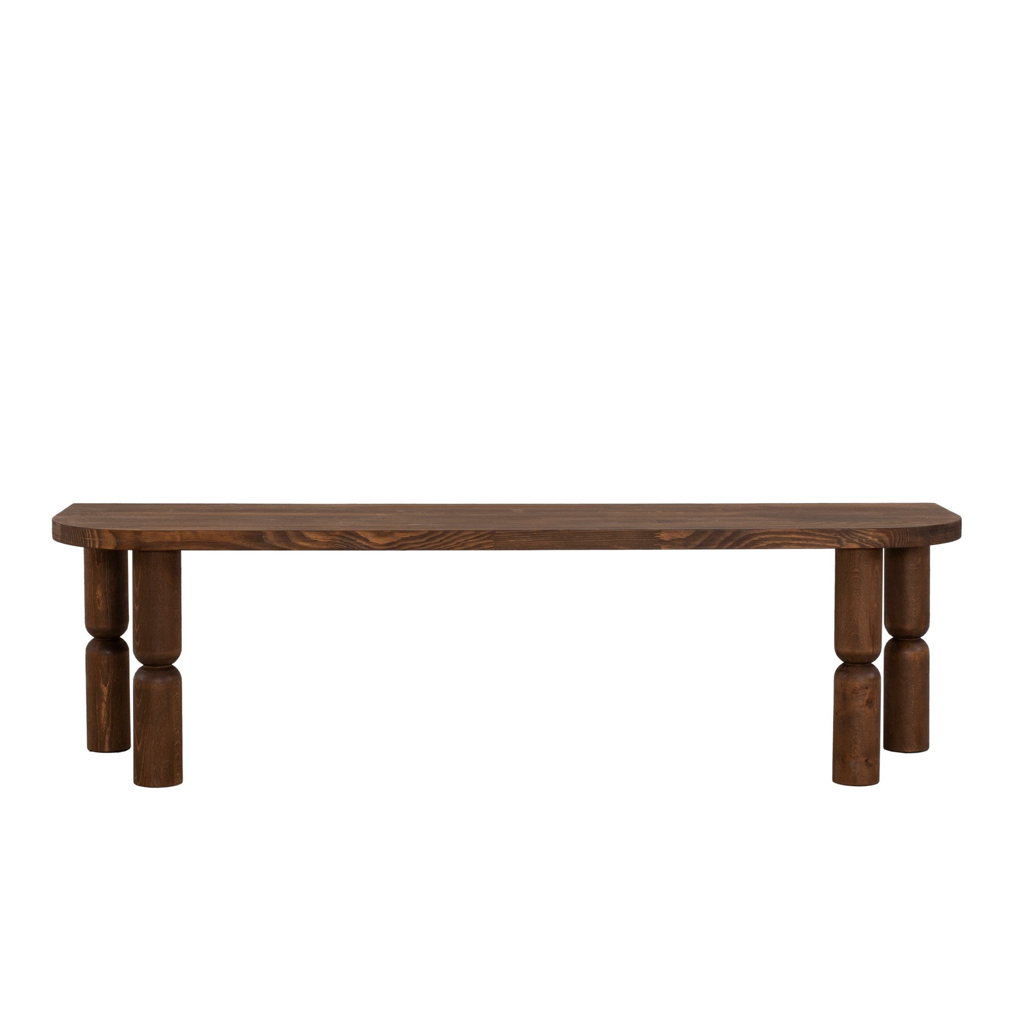 Suporte de TV em madeira maciça, cor nogueira, 140 x 40 x 35 cm | Acabamento ultrafosco resistente a raios UV e à base de água | Design elegante e durável para salas de estar modernas