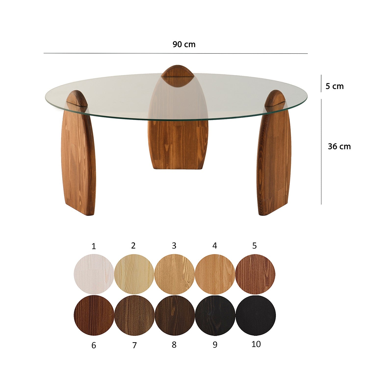 Mesa de Centro-Surf-Castanha
Transparente