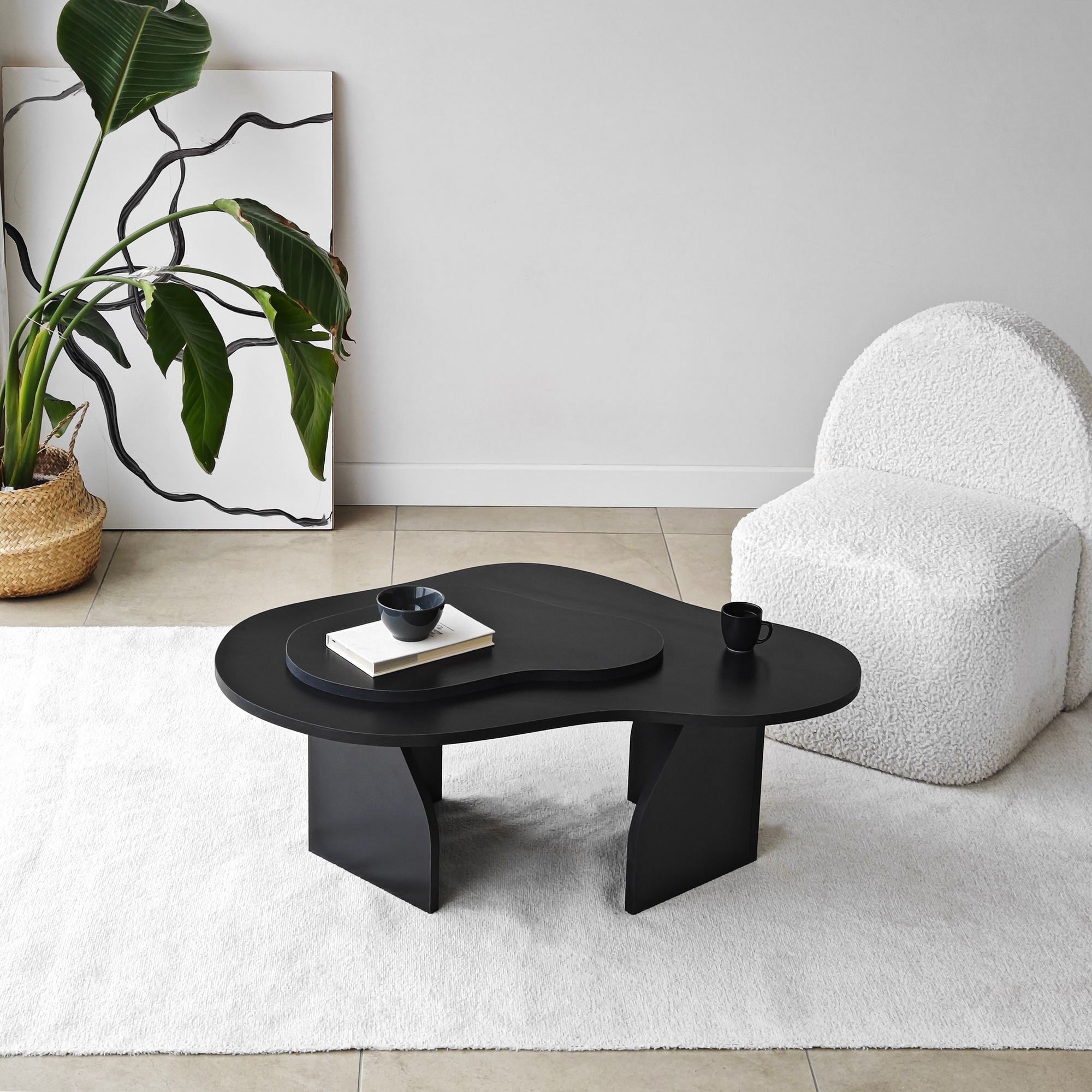 Mesa de Centro-Melted-Preto