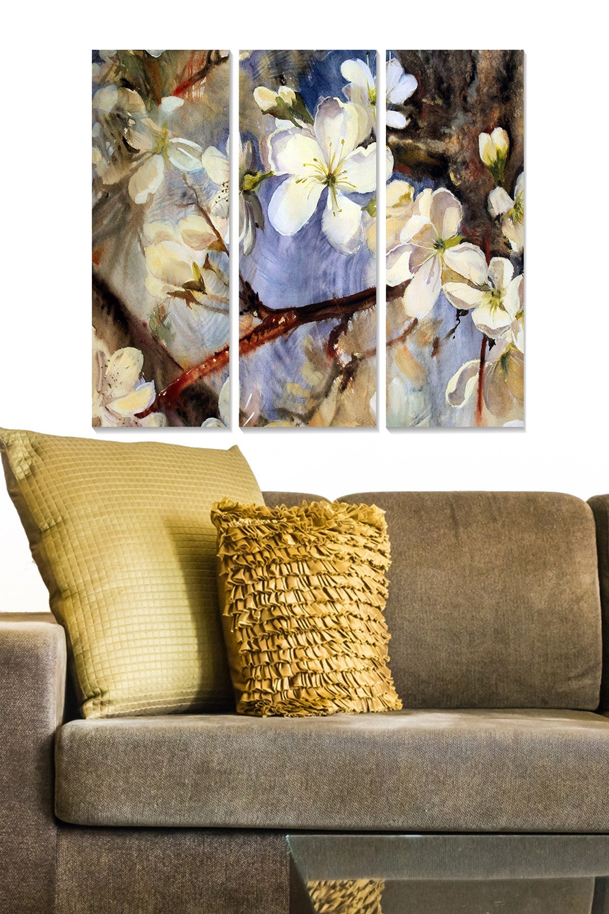 Conjunto de Quadros Decorativos em MDF (3 Peças) Multicolorido – 3 mm, 20x50 cm cada, 70x50 cm total – Ref. MDF100398421