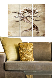 Quadros Decorativos em MDF Multicolor (Conjunto de 3) – 20x50 cm cada, total 70x50 cm, espessura 3 mm