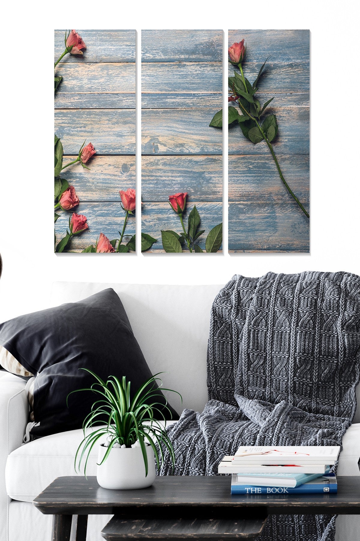 Quadro Decorativo em MDF Multicolor (Conjunto de 3) 70x50 cm – 100% MDF 3 mm – MDF100537