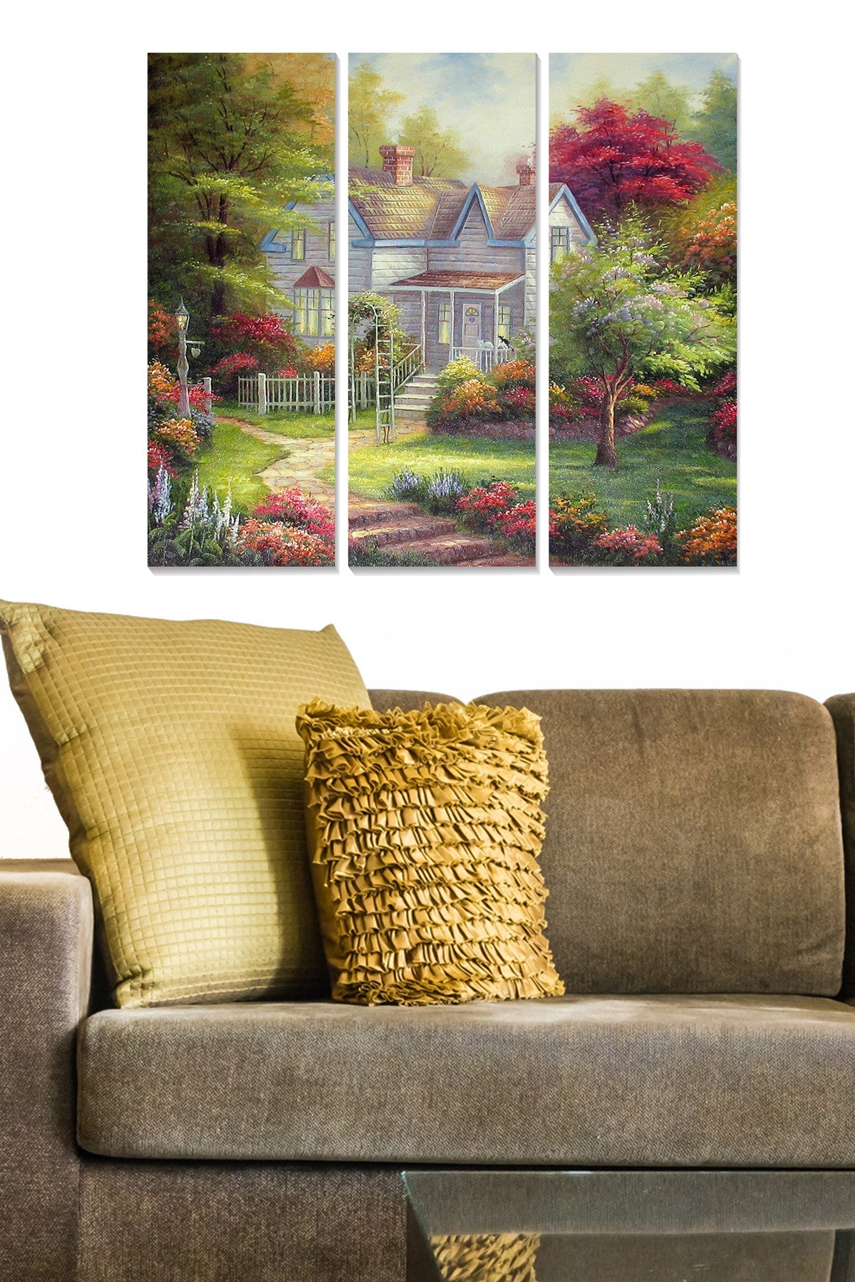 Tríptico Decorativo em MDF Multicolor 70x50 cm (3 Peças, 3 mm)