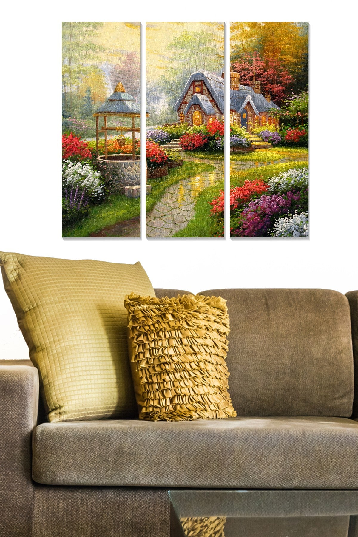 Quadro Decorativo em MDF Multicolor – Conjunto de 3 Peças, 70x50 cm (3x20x50 cm), Espessura 3 mm