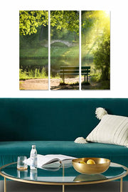 Conjunto de Quadros Decorativos em MDF (3 Peças), Multicolor — 70x50 cm total (3×20x50 cm), esp. 3 mm (MDF1006701)