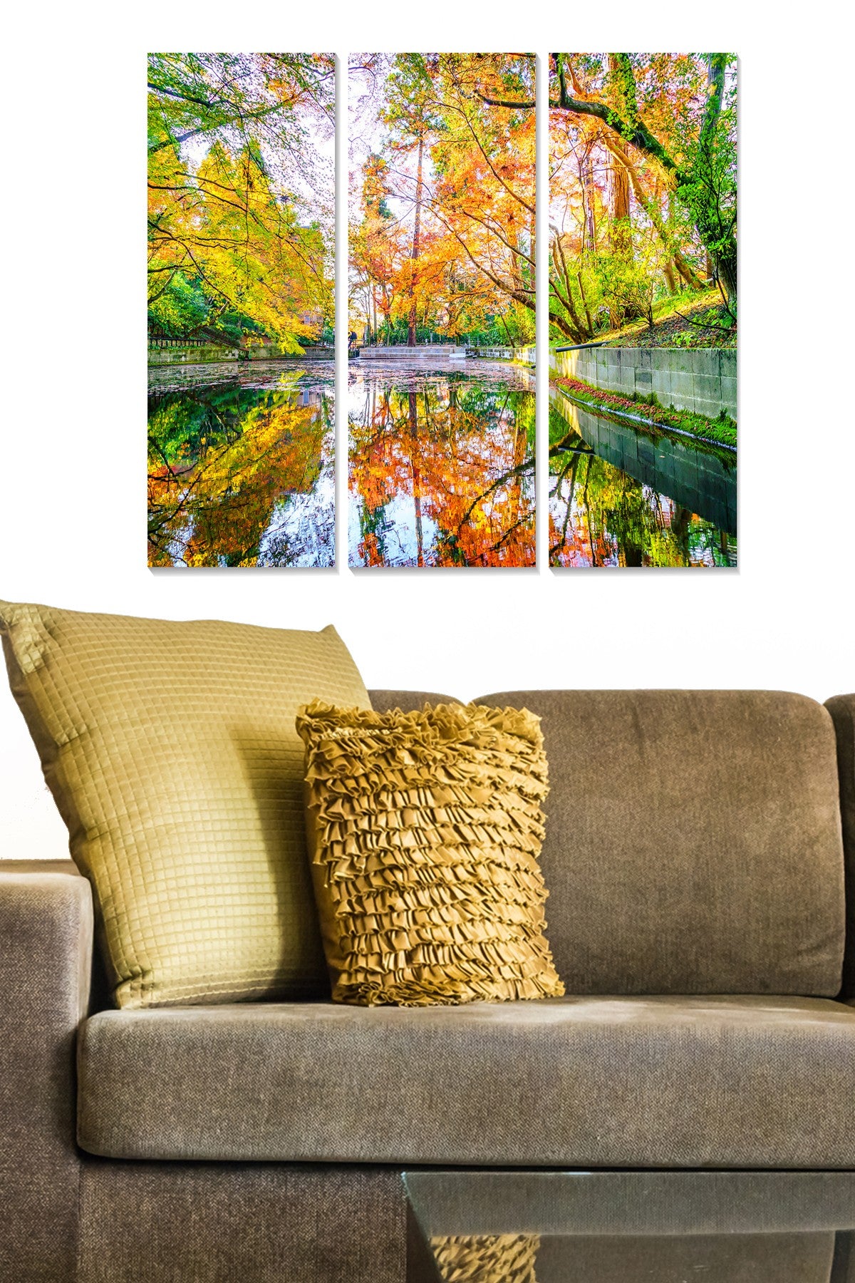 Quadro Decorativo Multicolor em MDF (Conjunto de 3 Peças) – 20x50 cm cada, Total 70x50 cm, Espessura 3 mm