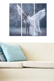 Tríptico Decorativo em MDF Multicolor – 3 Peças (20 x 50 cm cada), Total 70 x 50 cm, MDF 3 mm