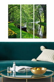 Quadro Decorativo em MDF Multicolor – Tríptico 70 x 50 cm (3 Peças, 3 mm)