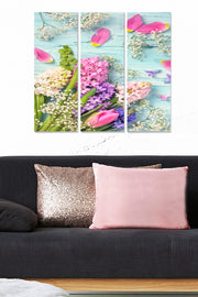 Quadro Decorativo em MDF Multicolor (Tríptico 3 Peças) – 70x50 cm, MDF 3 mm