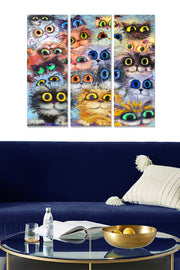 Quadro Decorativo em MDF Multicolor (Tríptico 3 Peças) – 70 x 50 cm