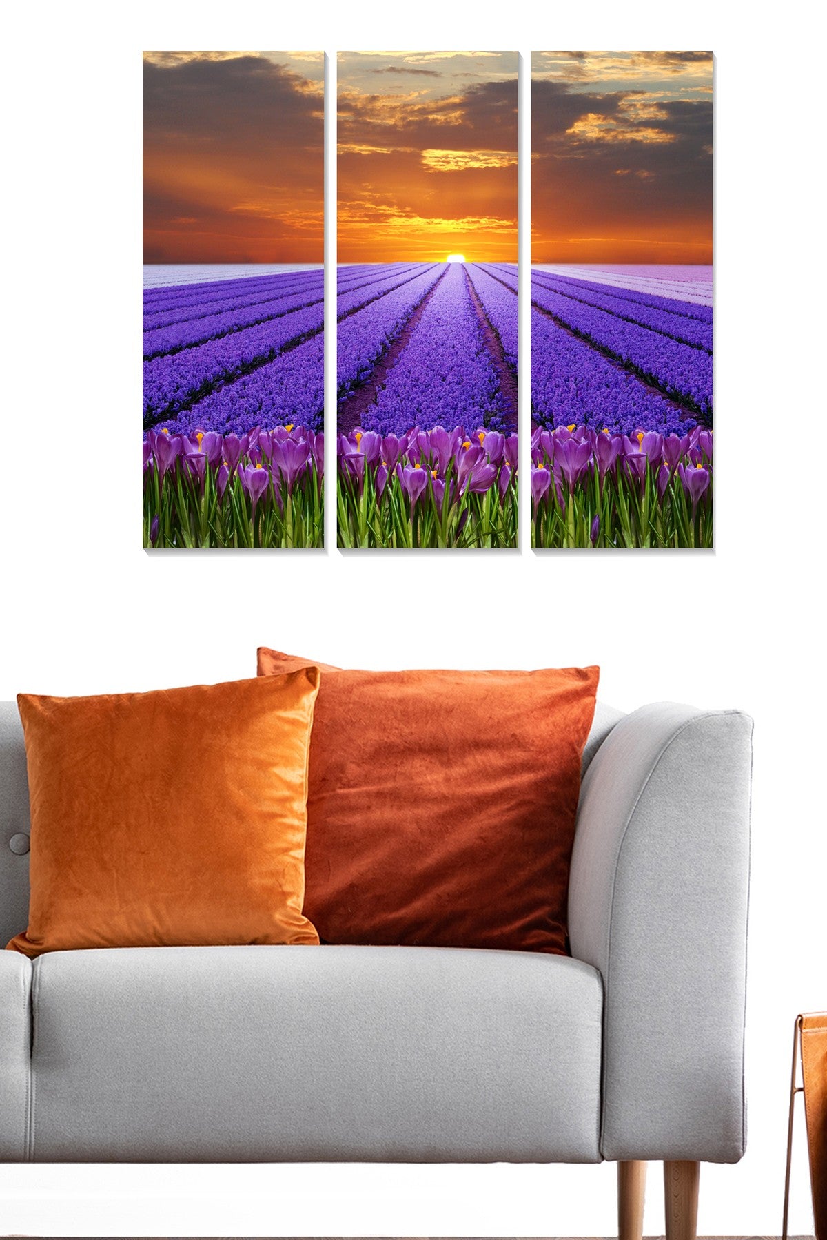 MDF101958950 Quadro Decorativo em MDF (3 Peças) Multicolor, 20x50 cm cada, Total 70x50 cm, 100% MDF 3 mm