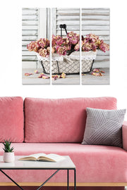 Tríptico Decorativo em MDF Multicolor – 3 Peças (20 x 50 cm cada), Tamanho Total 70 x 50 cm, Espessura 3 mm