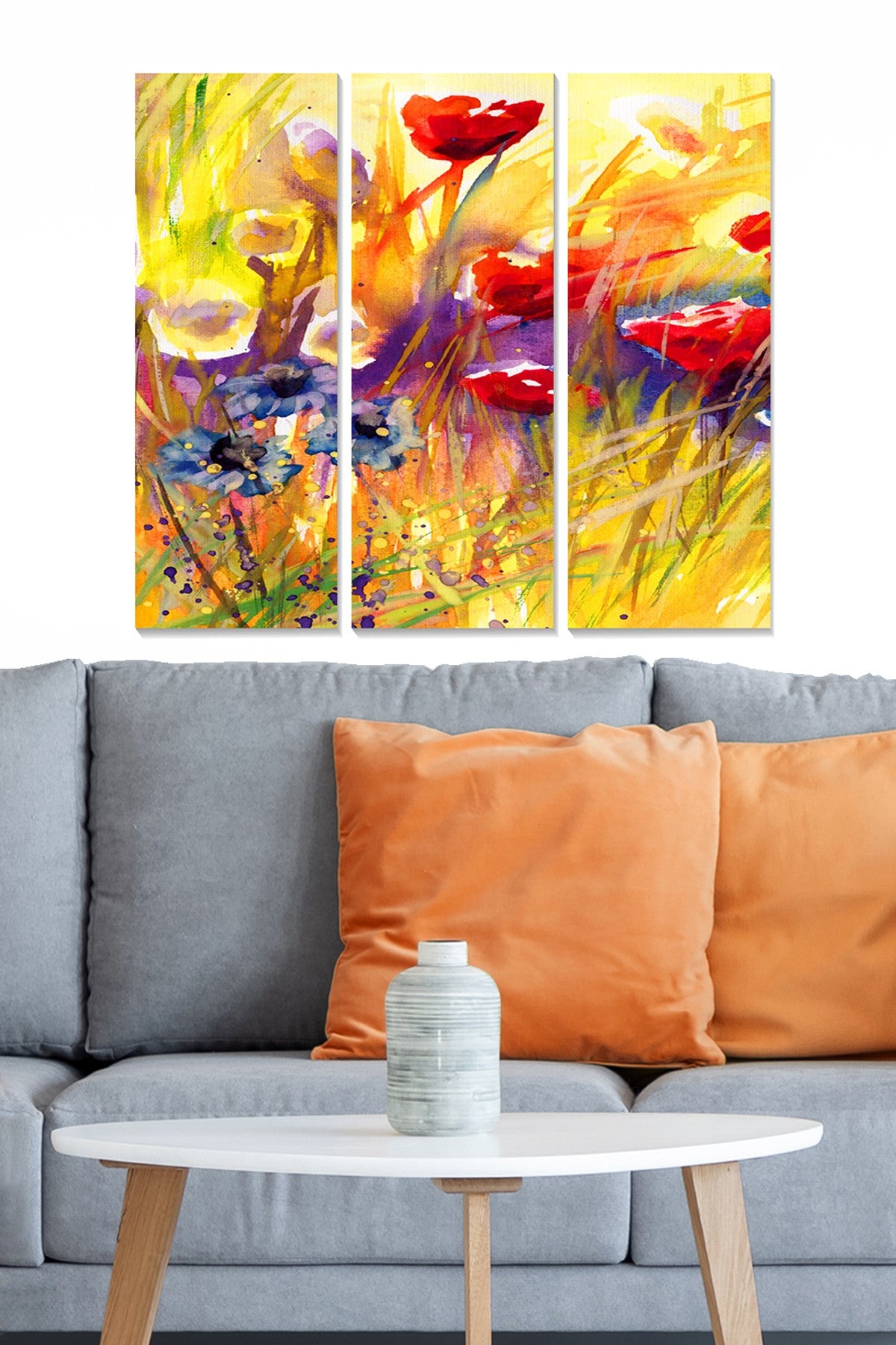 Quadro Decorativo em MDF (3 Peças) Multicor 70x50 cm – Espessura 3 mm – MDF1026010 (553BNC1133)