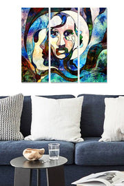 Quadro Decorativo em MDF Multicolor (Conjunto 3 Peças) – 20x50 cm cada, Total 70x50 cm, Espessura 3 mm