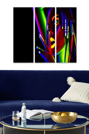 Conjunto de Quadros Decorativos em MDF (3 Peças) Multicolor – 70 x 50 cm, 3 mm de espessura