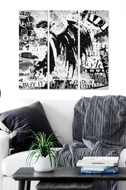 Quadro Decorativo em MDF Multicolor — Conjunto 3 Peças — 70 x 50 cm (Total), 3 mm | MDF1029733