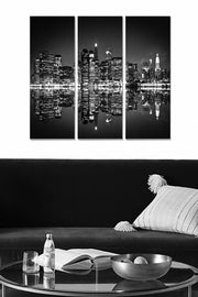 Painel Decorativo em MDF Multicolor (3 Peças) 70x50 cm – 3x 20x50 cm – Espessura 3 mm – MDF103151318