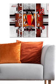 Conjunto de Quadros Decorativos em MDF (3 Peças) Multicolor — 20x50 cm cada, Total 70x50 cm