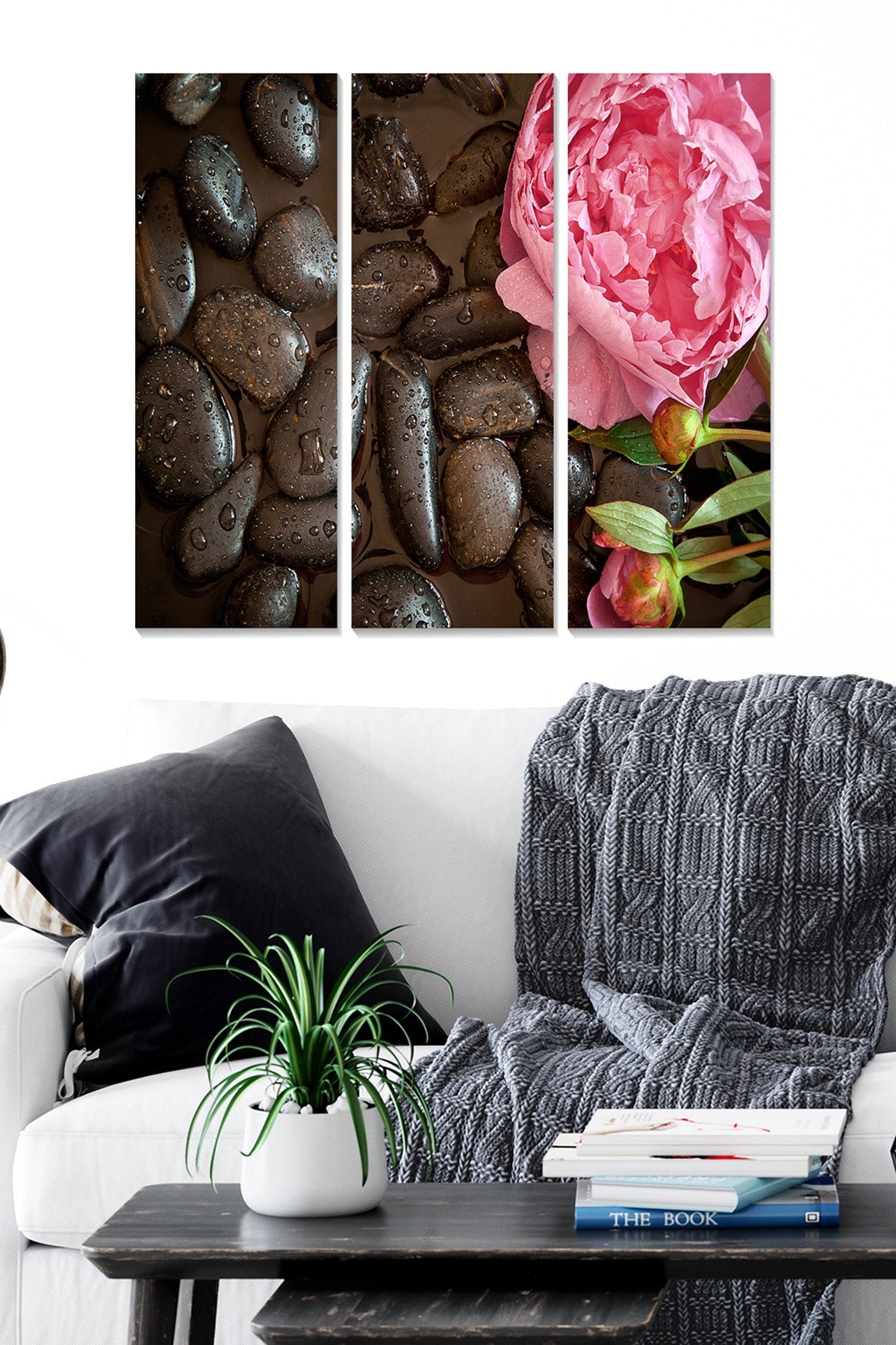 Quadro Decorativo em MDF 100% Multicolorido – Conjunto de 3 Peças (3 mm), 70 x 50 cm