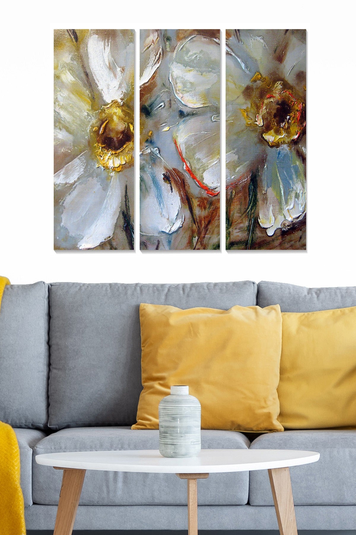 Quadro Decorativo em MDF Multicolor – Conjunto 3 Peças (70x50 cm) | 100% MDF, 3 mm