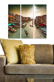 Conjunto de Quadros Decorativos em MDF (3 Peças) Multicolor – 70 x 50 cm (20 x 50 cm cada), 3 mm