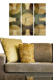 Quadro Decorativo em MDF Multicolor — Conjunto de 3 Peças, 70x50 cm (20x50 cm cada), Espessura 3 mm