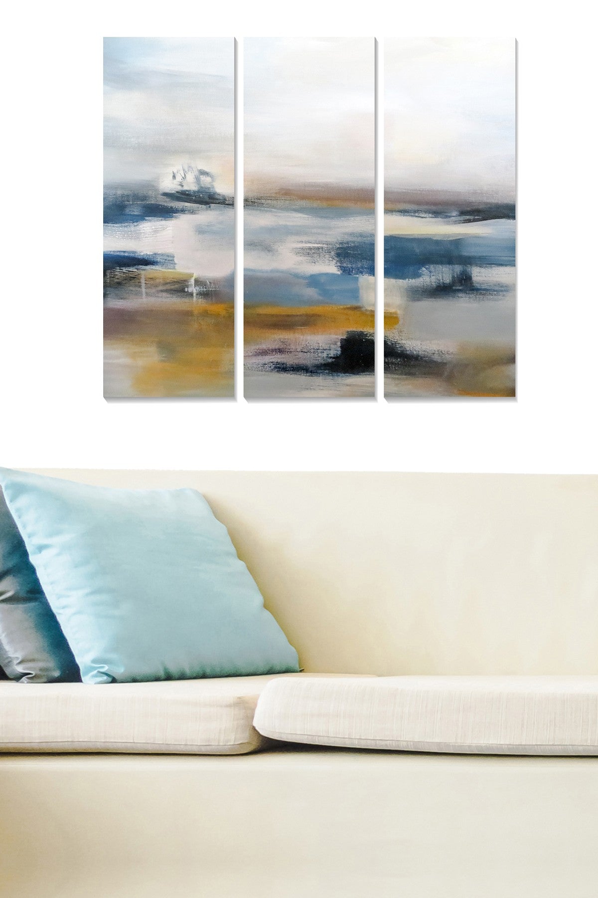 Quadro Decorativo MDF Multicolor – Conjunto 3 Peças (20x50 cm cada), Tamanho Total 70x50 cm, Espessura 3 mm