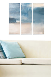 Conjunto de Quadros Decorativos em MDF Multicolor — 3 Peças (20x50 cm cada), Total 70x50 cm