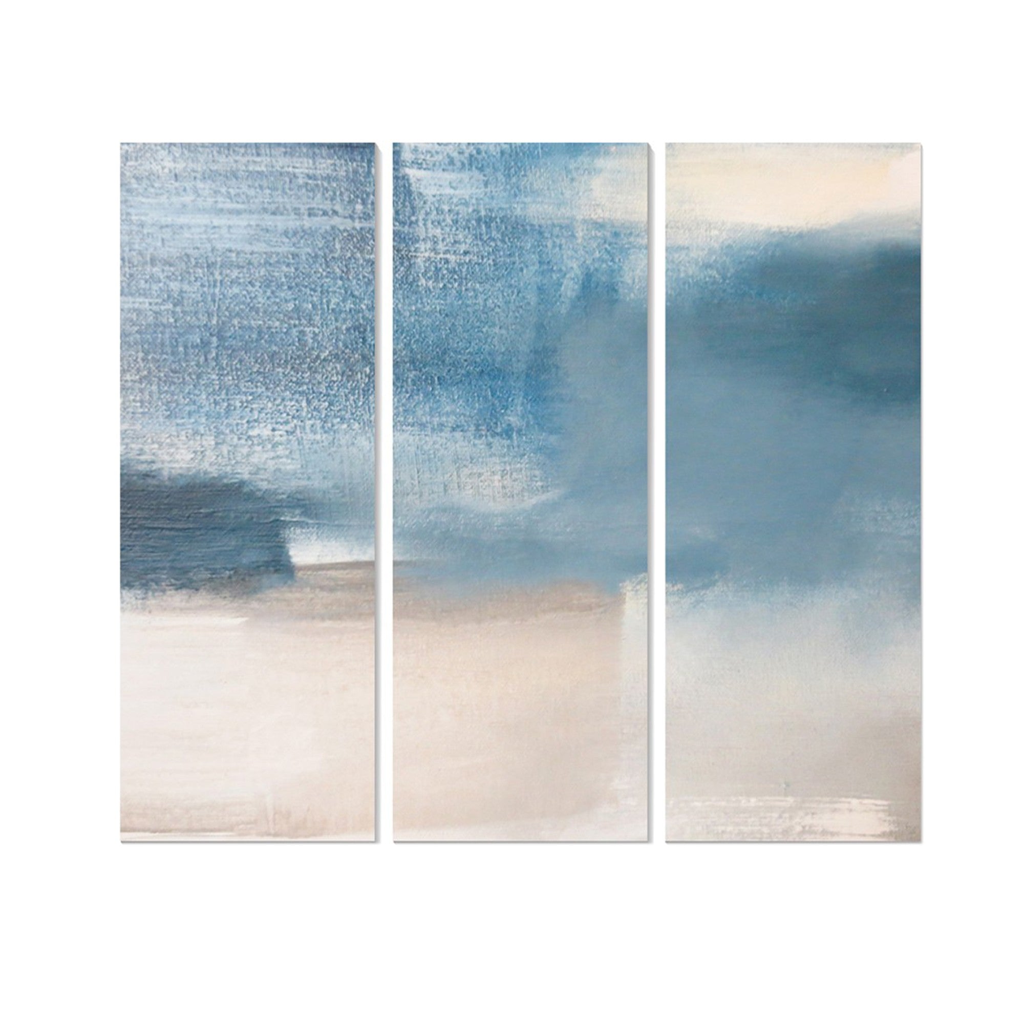 Conjunto de Quadros Decorativos em MDF Multicolor — 3 Peças (20x50 cm cada), Total 70x50 cm