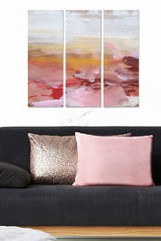 Quadro Decorativo em MDF Multicolor (3 Peças) – 100% MDF 3 mm, 20x50 cm cada, Total 70x50 cm | 553BNC1172