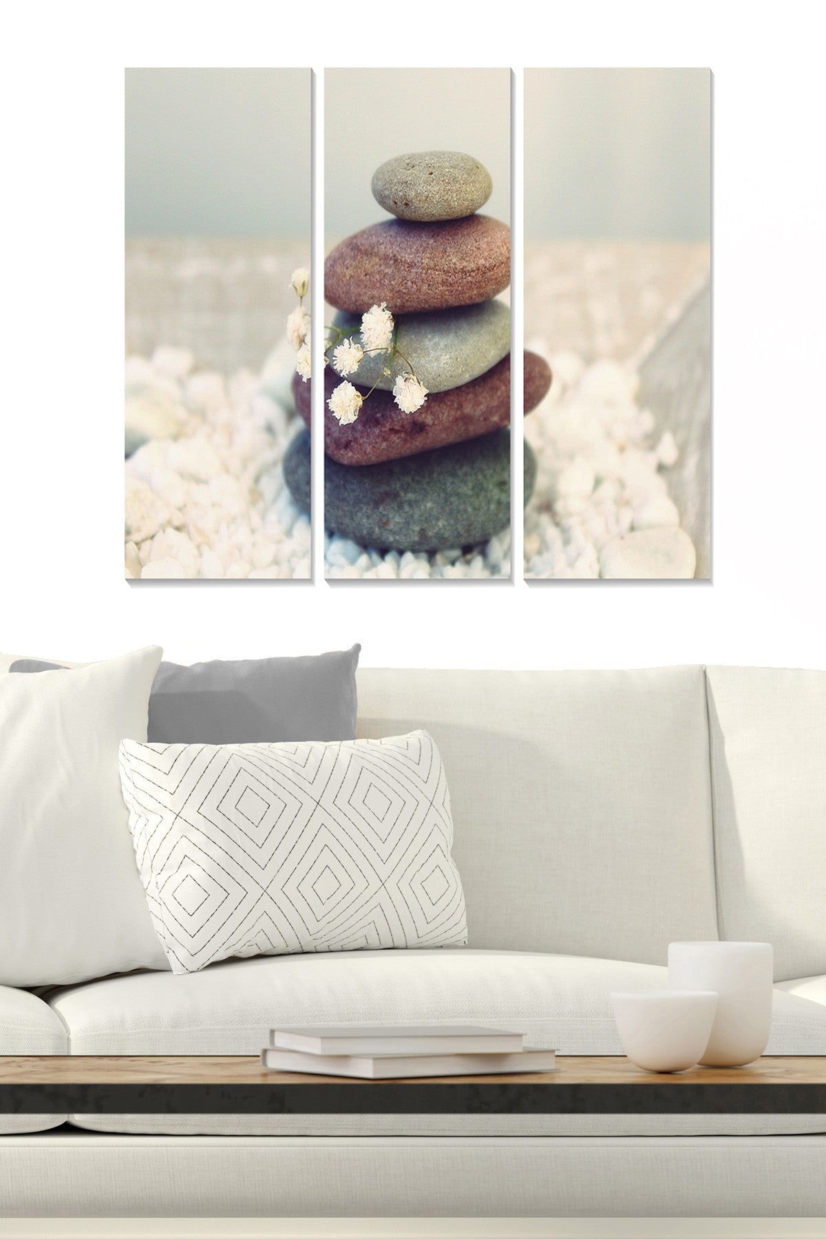 Quadro Decorativo em MDF Multicolor — Conjunto de 3 Peças, 70x50 cm, MDF 3 mm