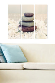 Quadro Decorativo em MDF Multicolor – Conjunto de 3 Peças (20x50 cm cada, total 70x50 cm, espessura 3 mm)