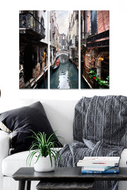 Quadro Decorativo em MDF Multicolor (Tríptico 3 Peças) – 20x50 cm cada, Total 70x50 cm, Esp. 3 mm