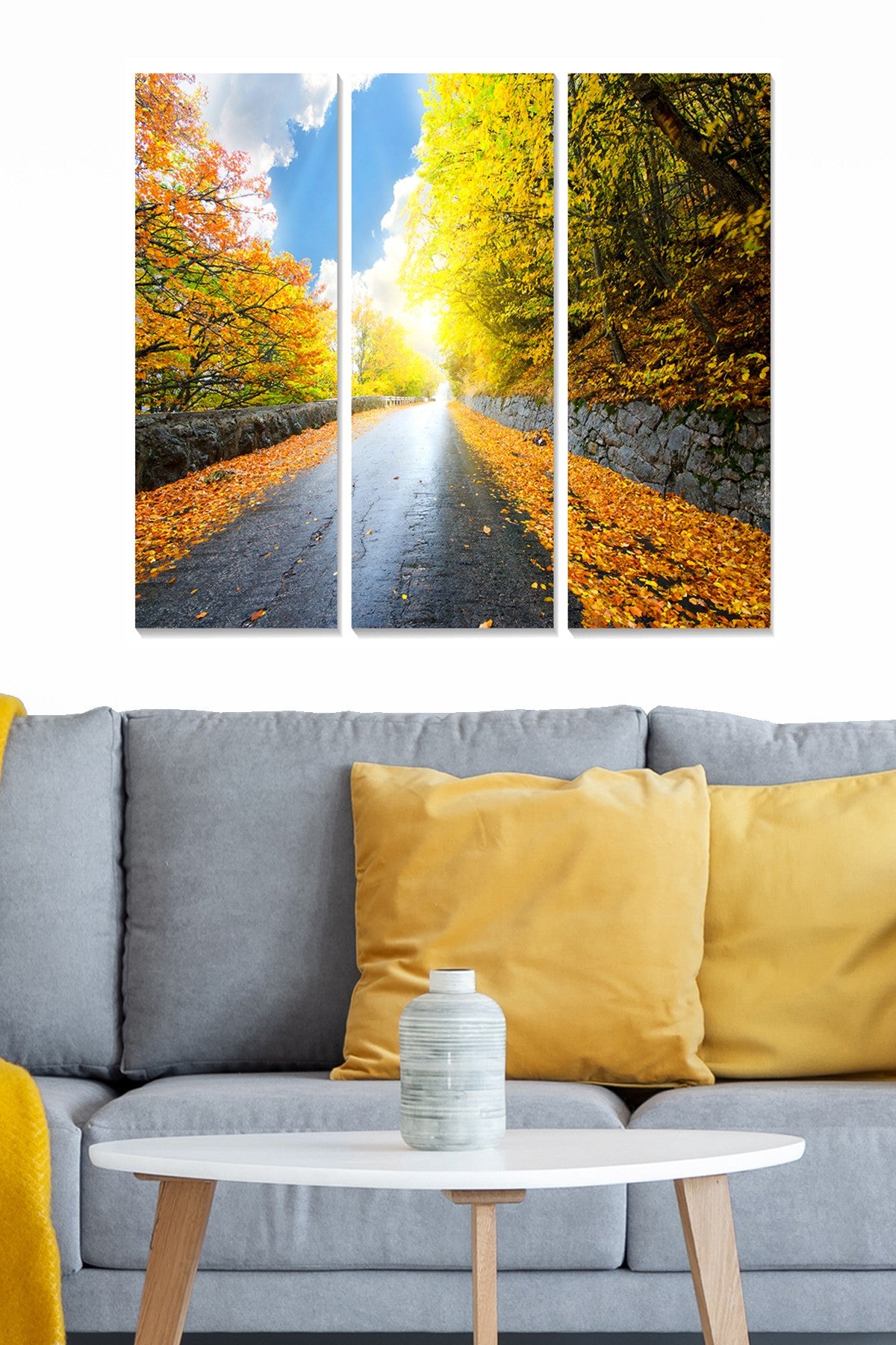 Conjunto de Quadros Decorativos em MDF Multicolor (3 Peças) 70x50 cm — 100% MDF 3 mm