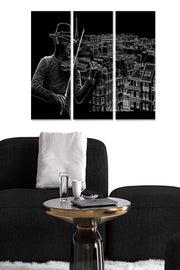 Tríptico Decorativo em MDF Multicolor – 3 Peças (70 x 50 cm)