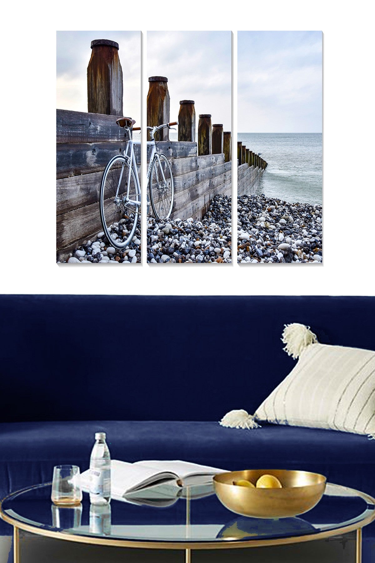 Quadro Decorativo em MDF Multicolor – Conjunto 3 Peças (70x50 cm) – Espessura 3 mm – MDF108083