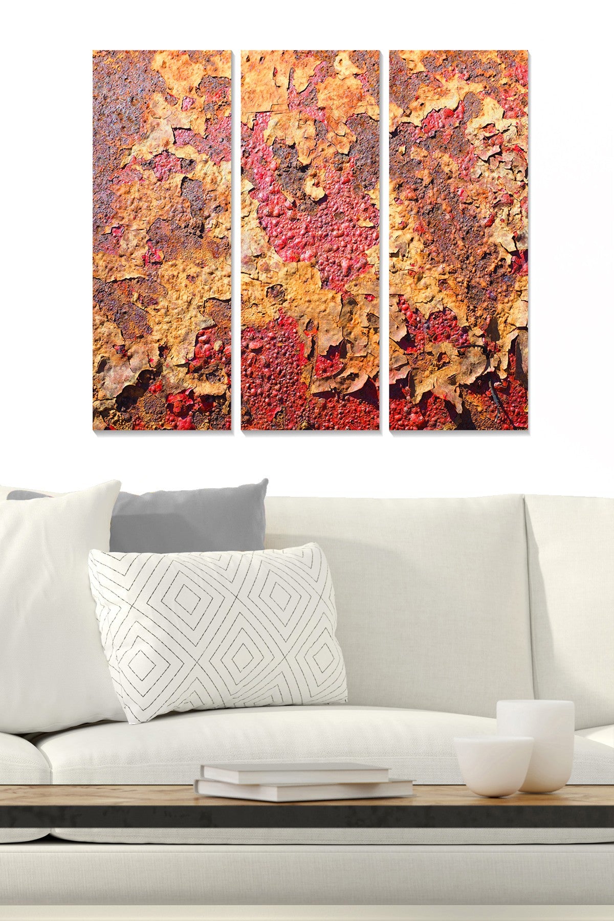 Tríptico Decorativo em MDF Multicolor – 70x50 cm (3 Peças, 3 mm)