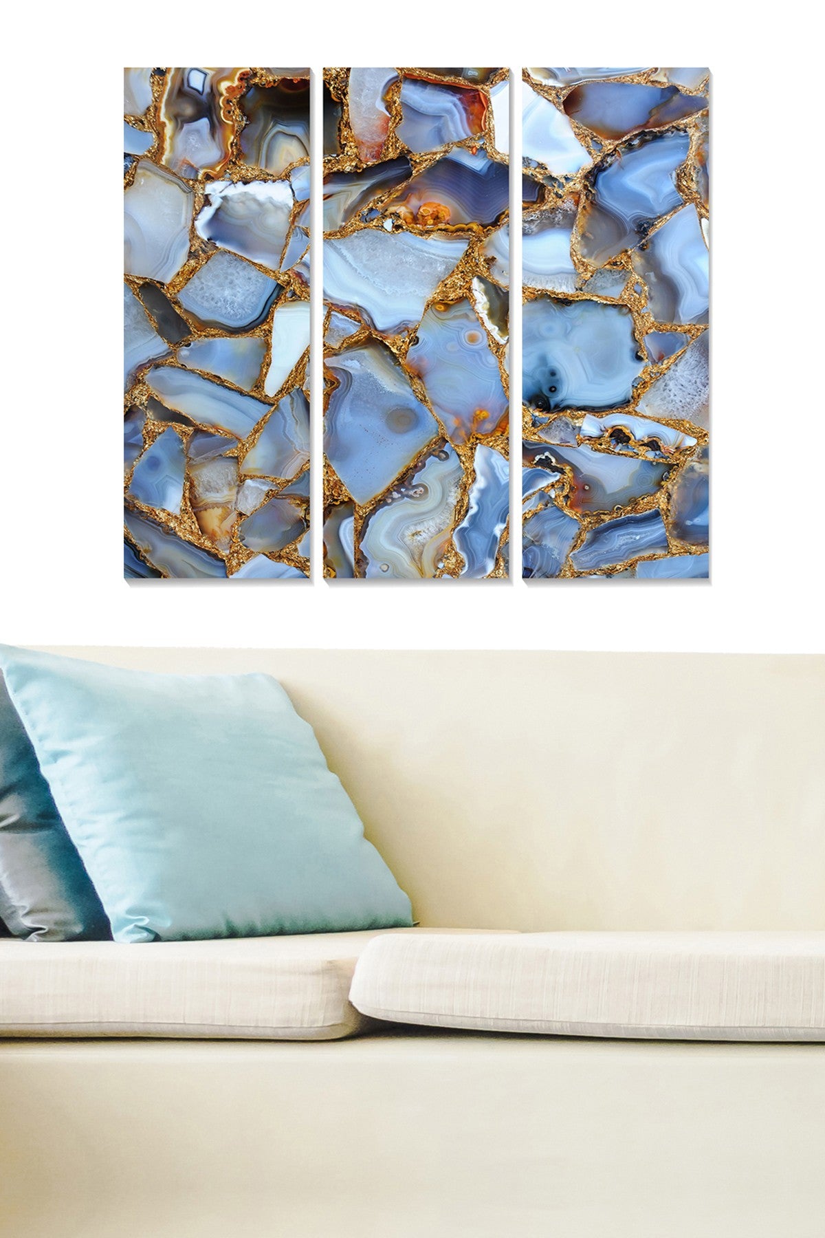 Conjunto de 3 Quadros Decorativos em MDF Multicolor 70x50 cm – Esp. 3 mm