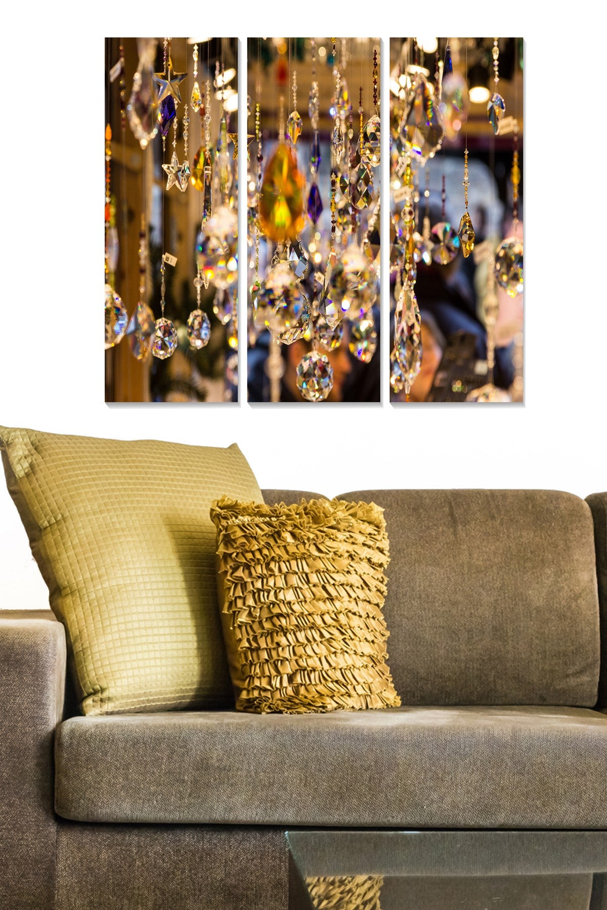 Quadro Decorativo em MDF Multicolor (Conjunto de 3 Peças) – Tamanho Total 70 x 50 cm, Espessura 3 mm