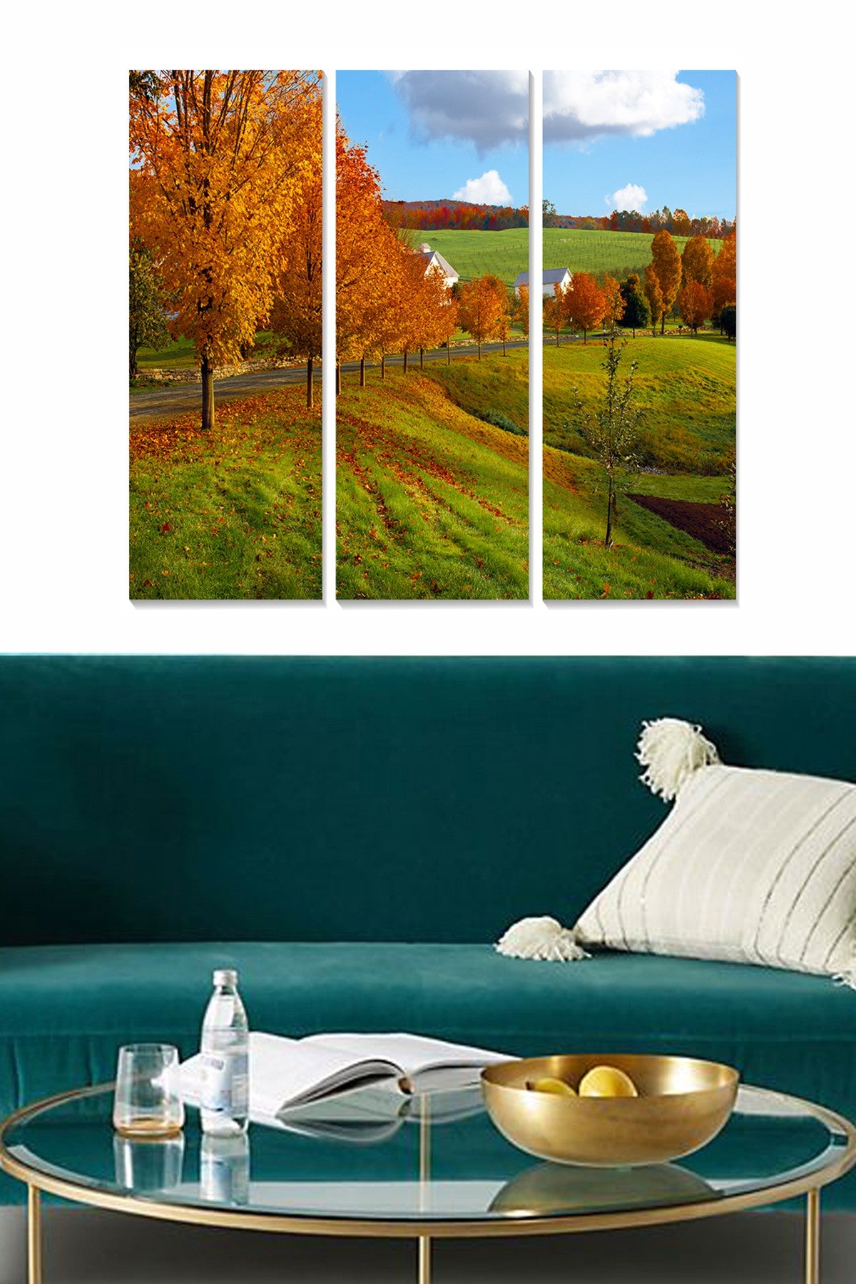 Quadro Decorativo em MDF (3 Peças) 70x50 cm, Multicolor – MDF110406425